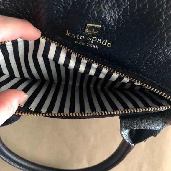 Kate Spade Black Pebbled Leather Tassel Satchel - Picture 4 of 15